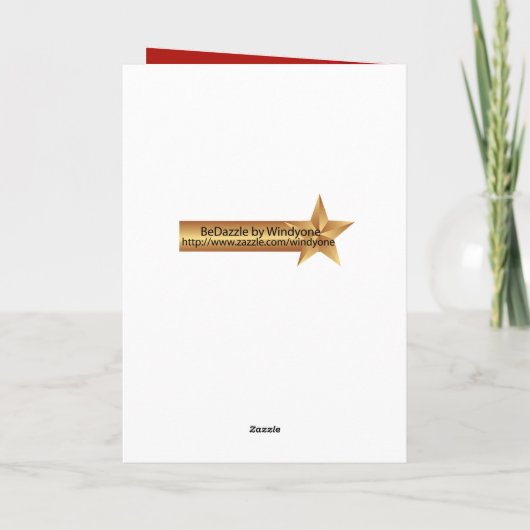 サウスカロライナポインセチア季節のごあいさつ シーズンカード (裏面)