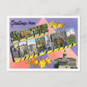 サウスカロライナヴィンテージ大文字葉書 ポストカード (正面)