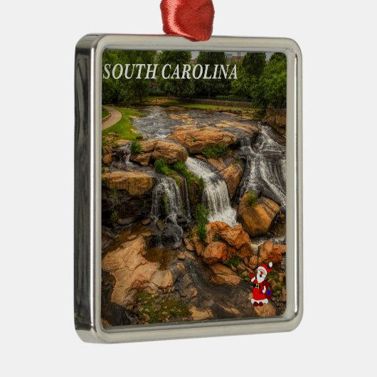サウスカロライナ休暇クリスマスオーナメント メタルオーナメント (右)
