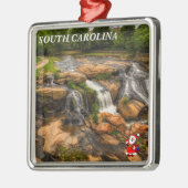 サウスカロライナ休暇クリスマスオーナメント メタルオーナメント (左)