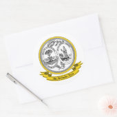 サウスカロライナ印 ラウンドシール (封筒)