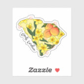 サウスカロライナ図解入りの、写真付きの州シール シール (シート)