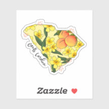 サウスカロライナ図解入りの、写真付きの州シール