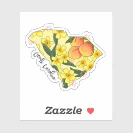 サウスカロライナ図解入りの、写真付きの州シール シール