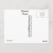 サウスカロライナ州からの挨拶 ポストカード (裏面)