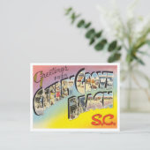 サウスカロライナ州さくらんぼグローブビーチからの挨拶 ポストカード (スタンド正面)