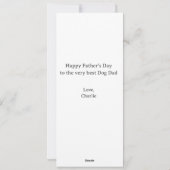 サウスカロライナ州で最高の犬パパ フォト 父の日 シーズンカード (裏面)