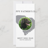 サウスカロライナ州で最高の犬パパ フォト 父の日 シーズンカード (正面)