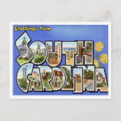 サウスカロライナ州のグリーティング州 ポストカード (正面)