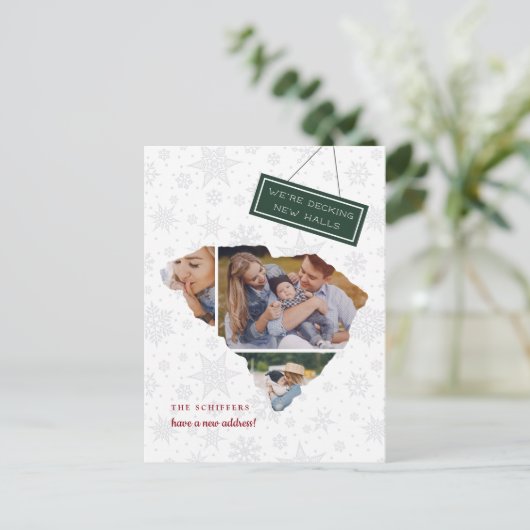 サウスカロライナ州の休日の引越しのお知らせ シーズンポストカード (スタンド正面)