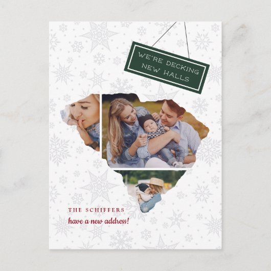 サウスカロライナ州の休日の引越しのお知らせ シーズンポストカード (正面)