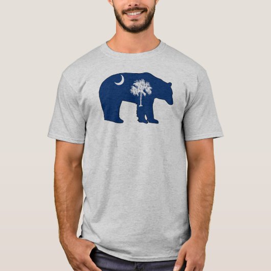 サウスカロライナ州の旗の熊 Tシャツ (正面)