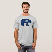 サウスカロライナ州の旗の熊 Tシャツ (正面フル)