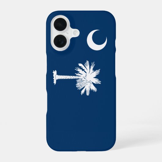 サウスカロライナ州の旗 iPhone 16ケース (裏面)