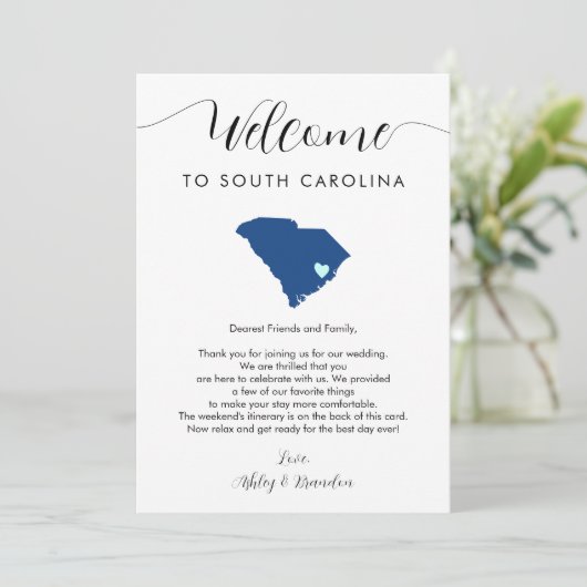 サウスカロライナ州の結婚歓迎の旅程 (スタンド正面)