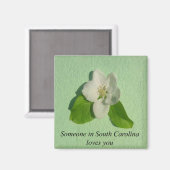 サウスカロライナ州の誰かが君を愛している – リンゴの花 マグネット (正面/裏面)