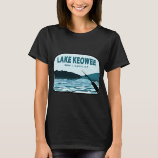 サウスカロライナ州の釣り竿 ケオウィー湖 Tシャツ