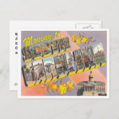 サウスカロライナ州への移動ヴィンテージ所在地の変更 案内ポストカード (正面/裏面)