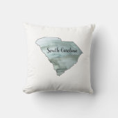 サウスカロライナ州イラストレーション クッション (正面)