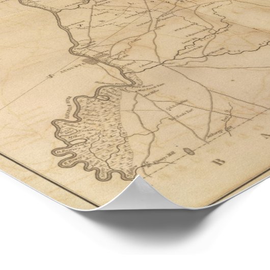 サウスカロライナ州エドゲフィールド地区 ポスター (角)