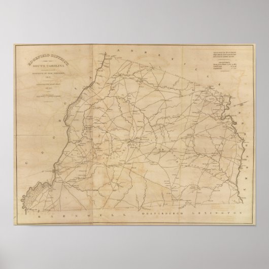 サウスカロライナ州エドゲフィールド地区 ポスター (正面)