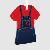 サウスカロライナ州オーバーオールオーナメント オーナメント (正面)