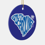 サウスカロライナ州クリスマスツリーオーナメント セラミックオーナメント (右)
