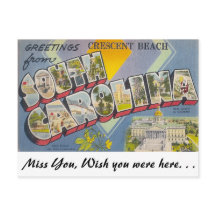 サウスカロライナ州クレセントビーチからの挨拶