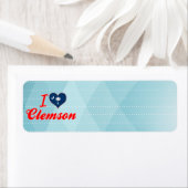 サウスカロライナ州クレムソンが大好き ラベル (インサイチュ)