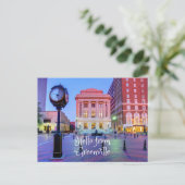 サウスカロライナ州グリーンビルからこんにちは ポストカード (スタンド正面)