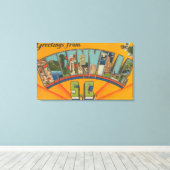 サウスカロライナ州グリーンビル – ラージ・レター・シーン キャンバスプリント (インサイチュ (ウッドフロア))