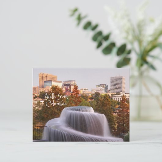 サウスカロライナ州コロンビアからこんにちは ポストカード (スタンド正面)