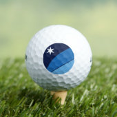 サウスカロライナ州コロンビア国旗 ゴルフボール (インサイチュ 木)