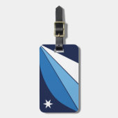 サウスカロライナ州コロンビア国旗 ラゲッジタグ (正面縦)