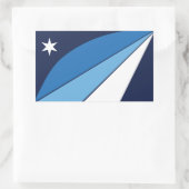 サウスカロライナ州コロンビア国旗 長方形シール (バッグ)