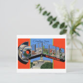 サウスカロライナ州コロンビア州からのヴィンテージの挨拶 ポストカード (スタンド正面)