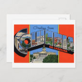 サウスカロライナ州コロンビア州からのヴィンテージの挨拶 ポストカード (正面/裏面)