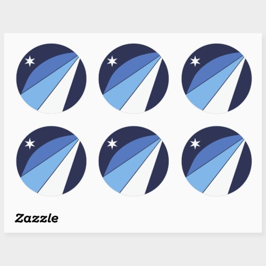 サウスカロライナ州コロンビア州旗のシール ラウンドシール (シート)