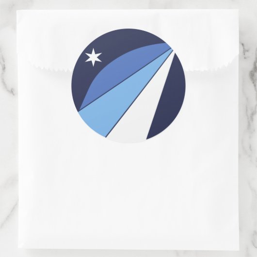 サウスカロライナ州コロンビア州旗のシール ラウンドシール (バッグ)