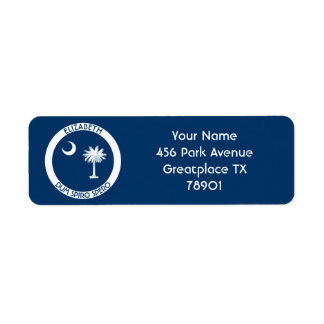 サウスカロライナ州ザパルメット州国旗 ラベル