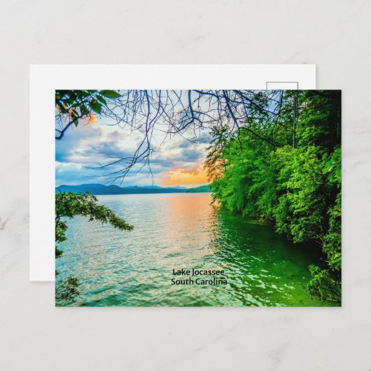 サウスカロライナ州ジョカスゼ湖 ポストカード (正面/裏面)