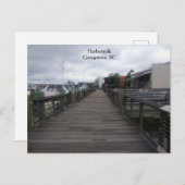 サウスカロライナ州ジョージタウンハーバーウォーク ポストカード (正面/裏面)