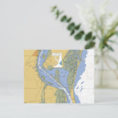 サウスカロライナ州ジョージタウン航海のグラフはがき ポストカード (スタンド正面)