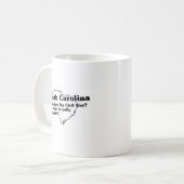 サウスカロライナ州スローガン コーヒーマグカップ (正面左)
