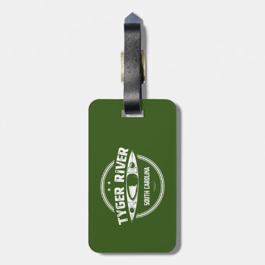 サウスカロライナ州タイガー川 ラゲッジタグ (裏面縦)