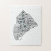 サウスカロライナ州タイポグラフィ ジグソーパズル (縦)
