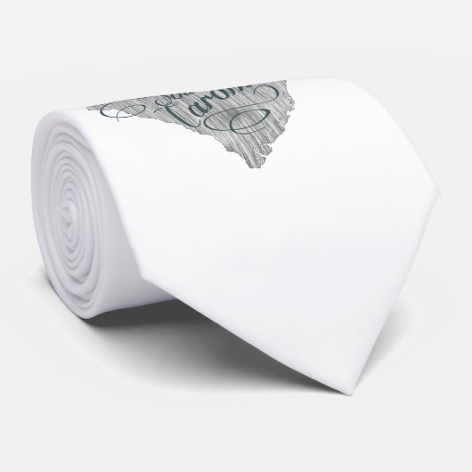 サウスカロライナ州タイポグラフィ ネクタイ (ロール)