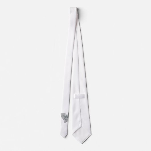 サウスカロライナ州タイポグラフィ ネクタイ (裏面)