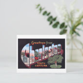 サウスカロライナ州チャールストンからのヴィンテージの挨拶 ポストカード (スタンド正面)