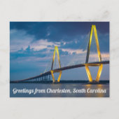 サウスカロライナ州チャールストンからの挨拶 ポストカード (正面)